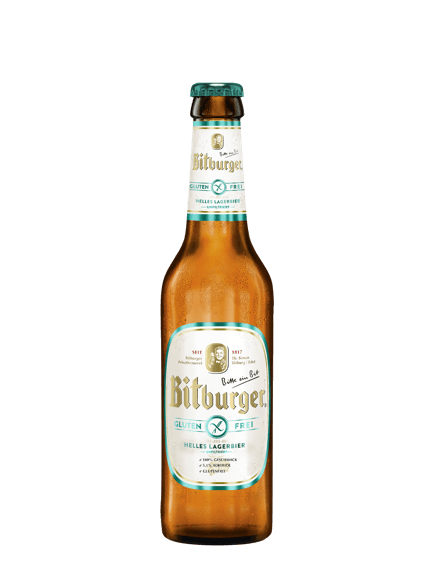 [Translate to Italienisch:] Glutenfreies Bier Bitburger Helles Lager